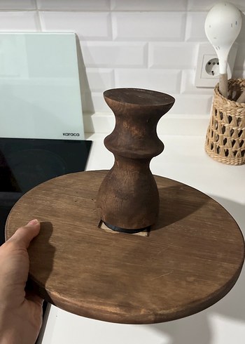 Kahverengi Ahşap Ayaklı Platform - Görsel 3