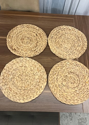 Bej Bohem Yuvarlak Hasır Amerikan Servis - Görsel 2