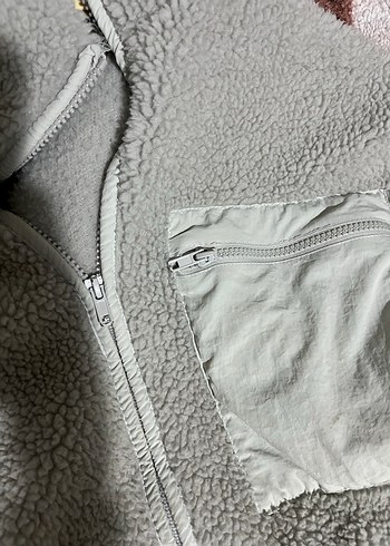 Milla Gri Peluş Ceket - Görsel 2