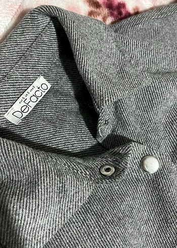 Defacto Gri Düğmeli Ceket - Görsel 3