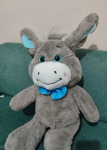 Gri Peluş Oyuncak Eşek - Görsel 2