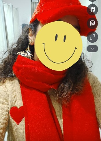 Kırmızı Kadın Kürklü Şapka - Görsel 3