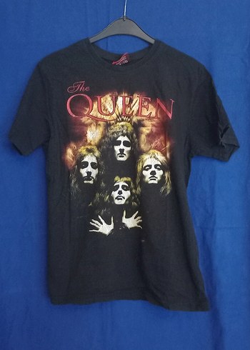 Kadın Siyah Queen Baskılı Kısa Kollu Tişört - Görsel 2