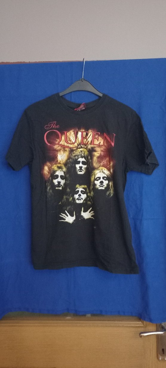 Kadın Siyah Queen Baskılı Kısa Kollu Tişört - Görsel 2