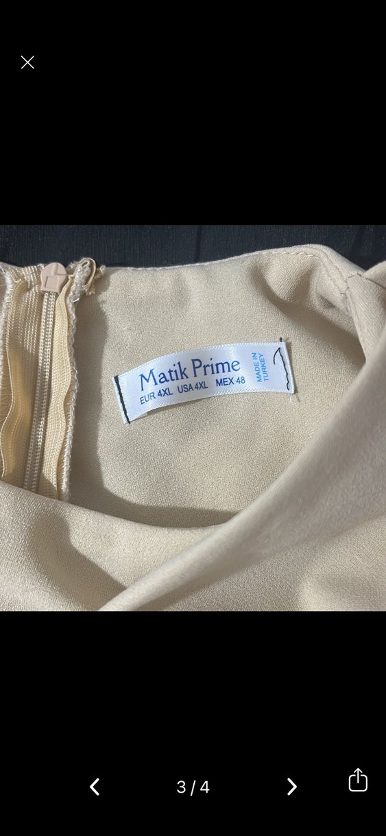 V Yaka Kemerli Uzun Beyaz Elbise - Görsel 2