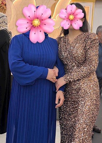 Bronz bakır tonlu pullu kruvaze yaka uzun kol balık kesim - Görsel 3