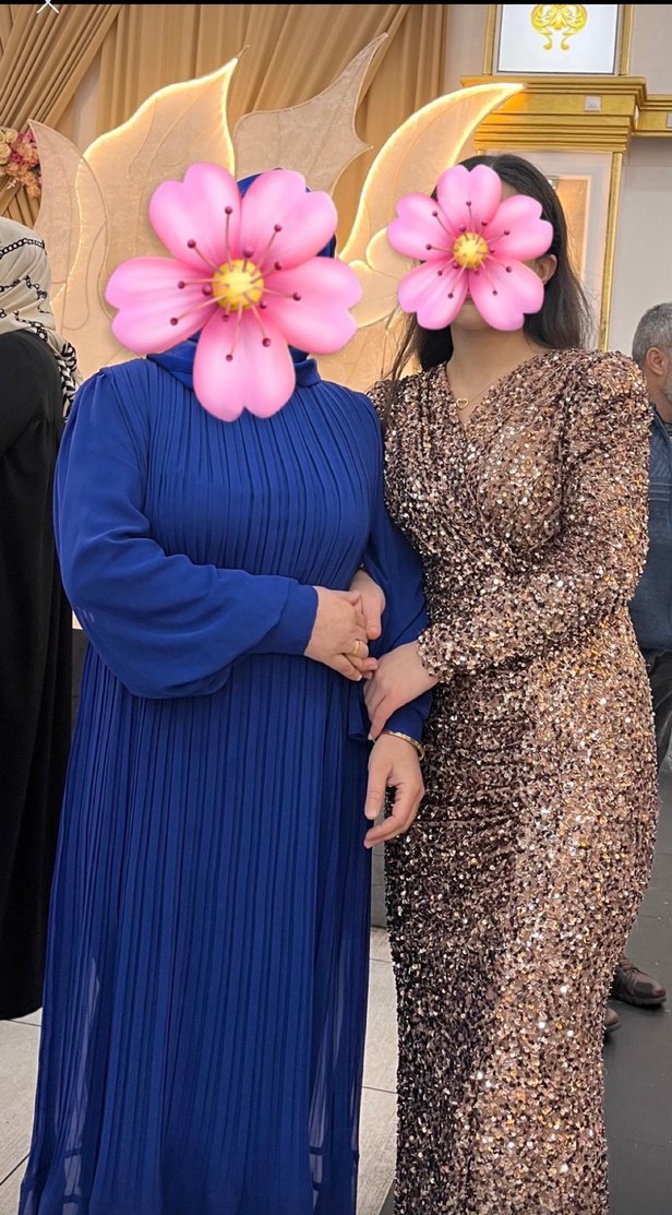 Bronz bakır tonlu pullu kruvaze yaka uzun kol balık kesim - Görsel 3