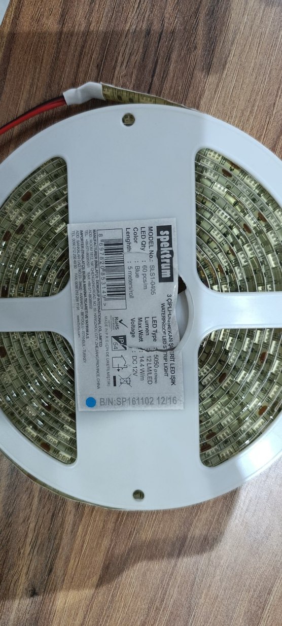 Mavi LED Şerit Işık Kablosu - Görsel 2