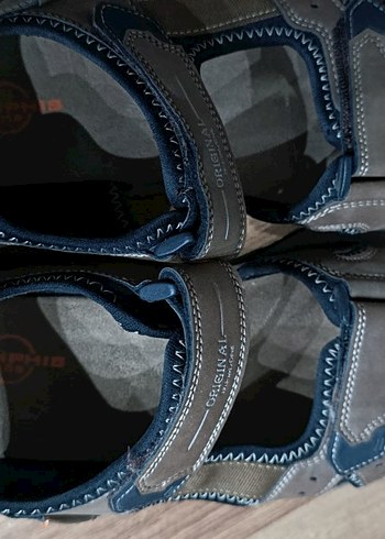 Erkek Süet Kemerli Kahverengi Sandalet - Görsel 5