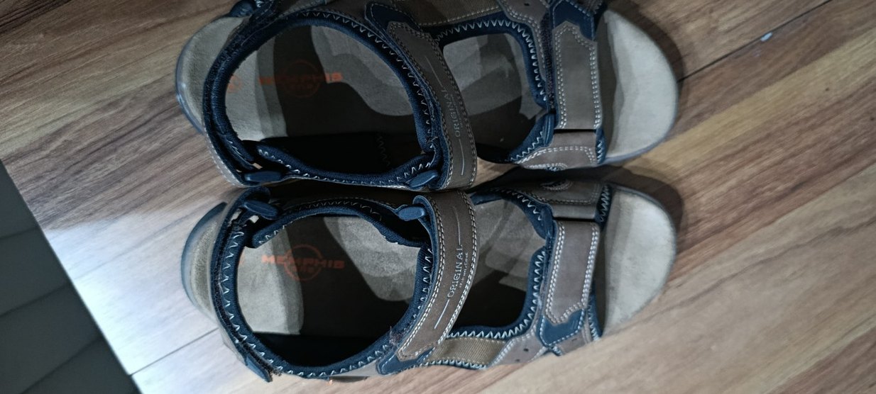 Erkek Süet Kemerli Kahverengi Sandalet - Görsel 5