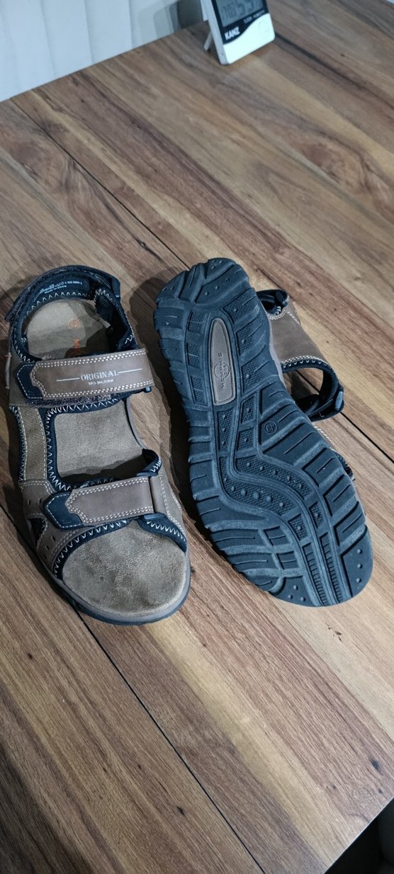 Erkek Süet Kemerli Kahverengi Sandalet - Görsel 3