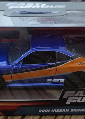 Mavi ve Turuncu Detaylı Oyuncak Araba - Görsel 2