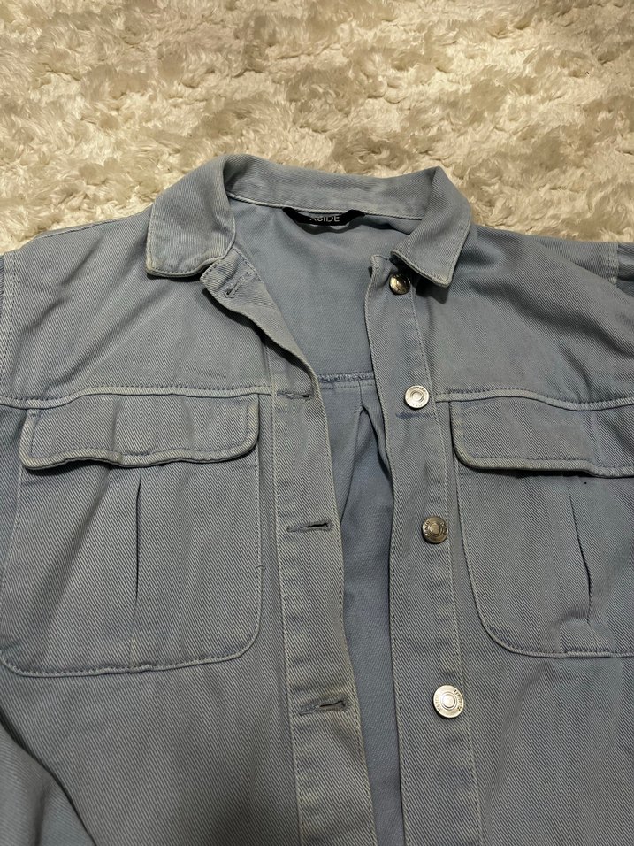 Mavi Kadın Denim Ceket Düğmeli - Görsel 2