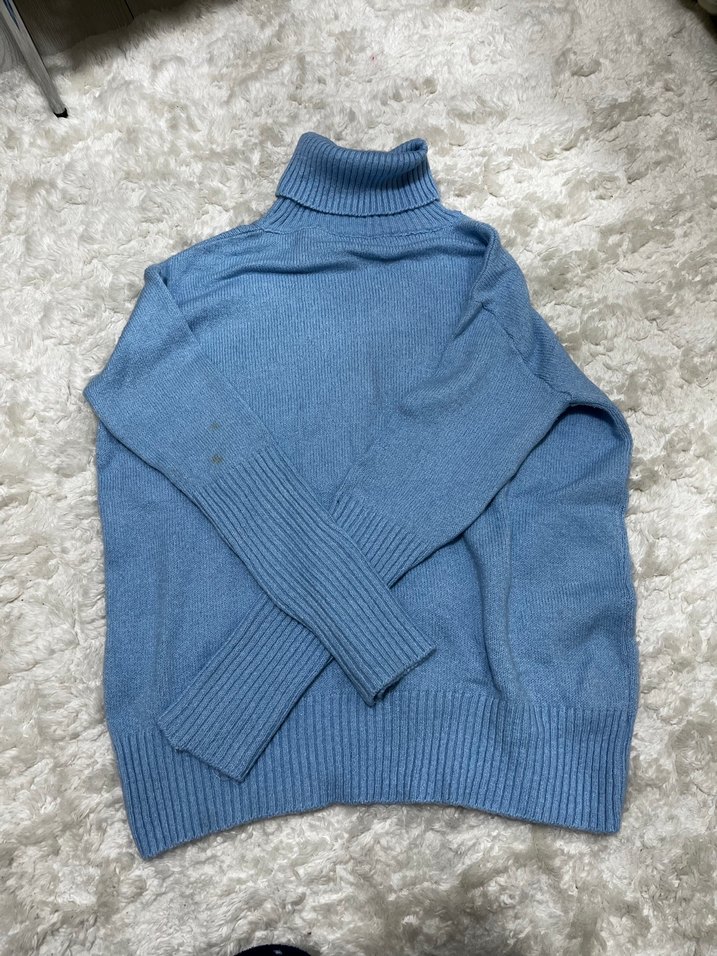 Mavi Kadın Boğazlı Triko Kazak - Görsel 3