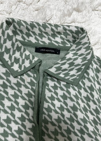 Pastel Yeşil Mini Triko Hırka Uzun Kollu - Görsel 5