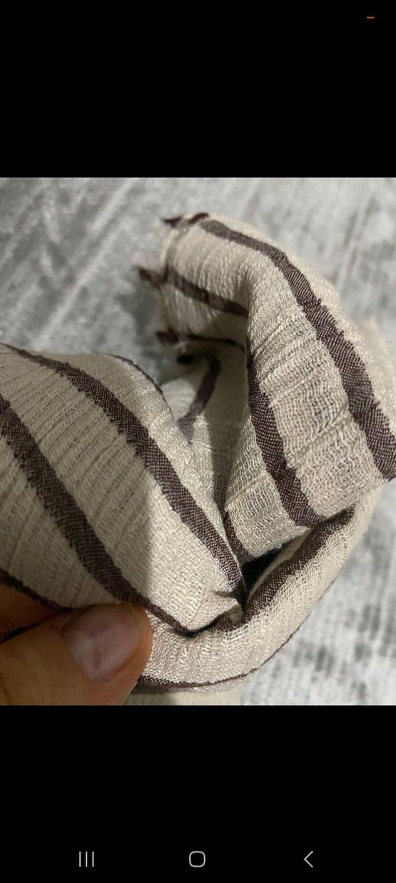 Bej Zebra Desenli şal - Görsel 3