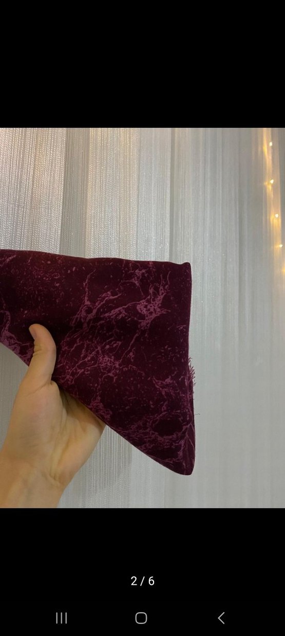 Bordo Kadın Şal Drapeli Tasarım - Görsel 5