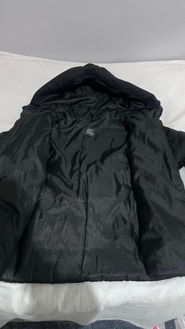 Siyah Fermuarlı Kapüşonlu Kadın Ceket - Görsel 2