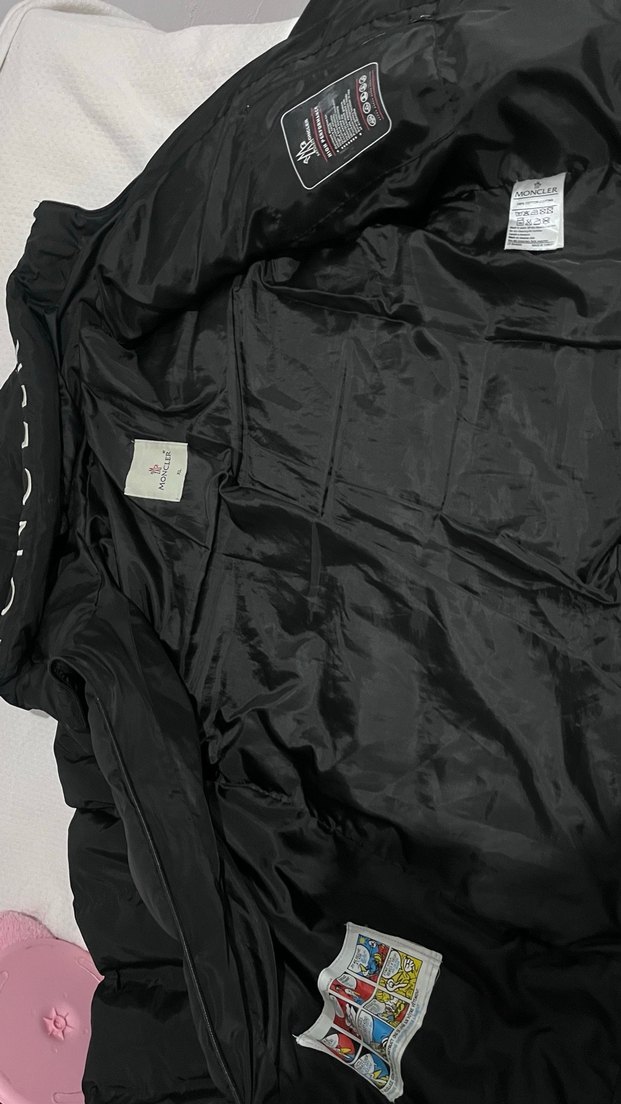 MONCLER Erkek Siyah Kapüşonlu Fermuarlı Mont - Görsel 5