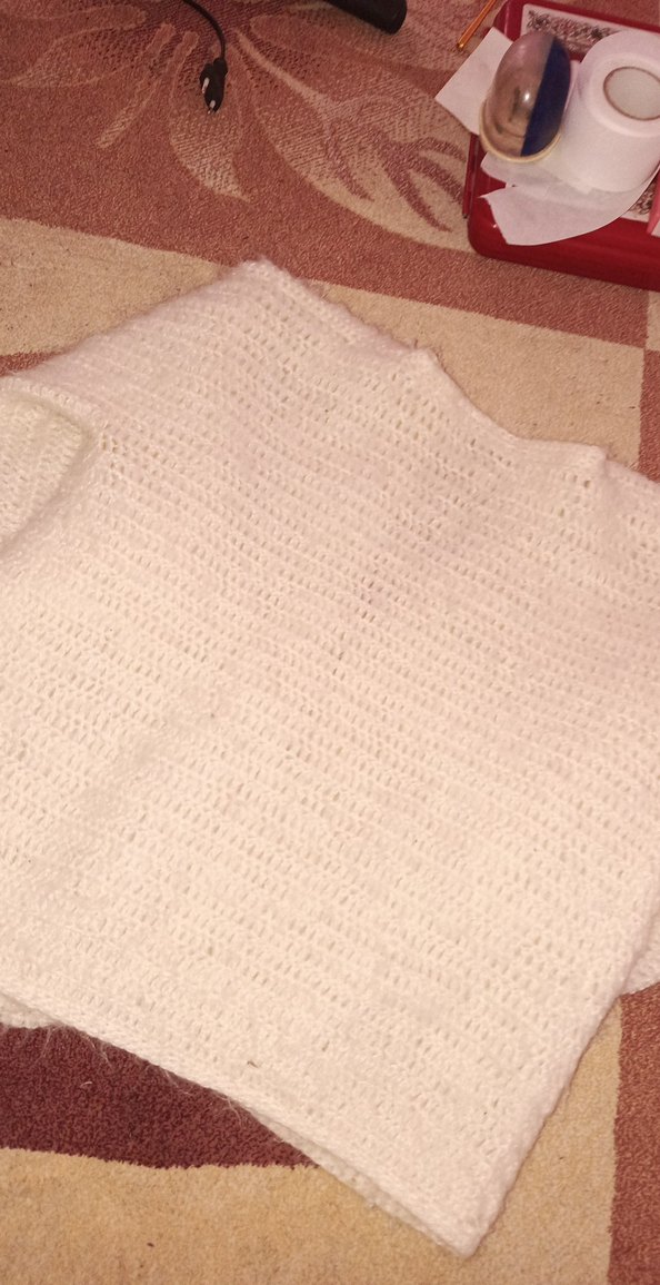 Bej Bohem Uzun Kollu Örgü Kadın Kazak - Görsel 4