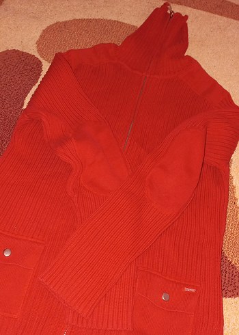 Kırmızı Balıkçı Yaka Triko Kadın Kazak - Görsel 2