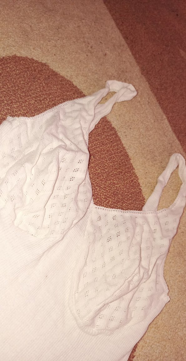 Dantel Detaylı Beyaz Bohem Midi Askılı Üst - Görsel 2