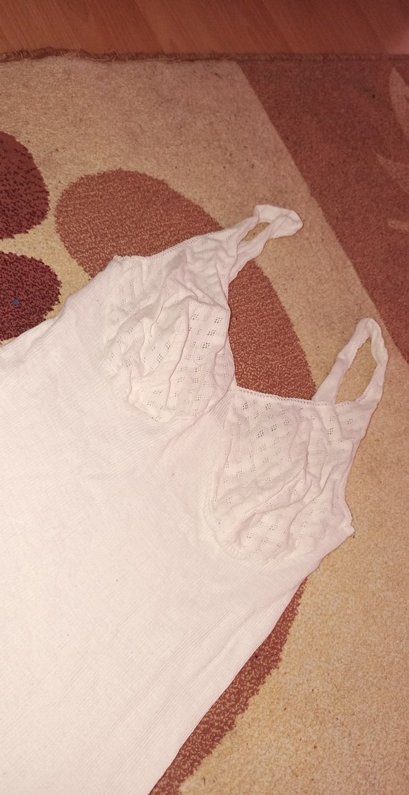 Dantel Detaylı Beyaz Bohem Midi Askılı Üst - Görsel 3