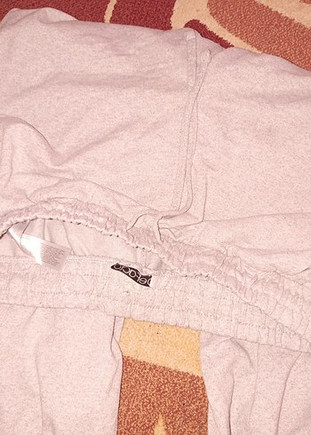 Gri Kadın Salaş Keten Sweatpant - Görsel 3