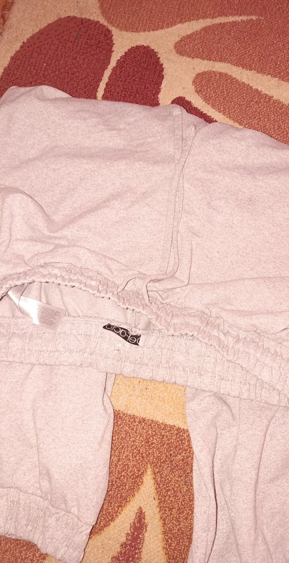 Gri Kadın Salaş Keten Sweatpant - Görsel 3