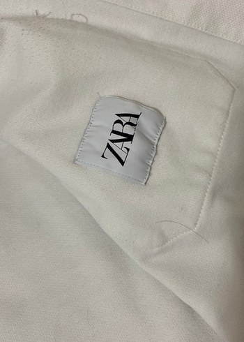 Düğmeli Beyaz Kadın Kısa Kollu Gömlek - Görsel 3