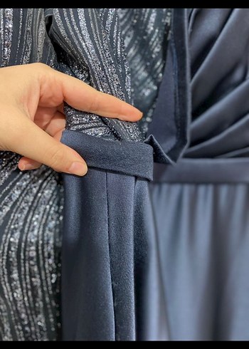 Saten Abiye Elbise - Görsel 6