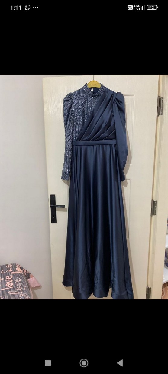 Saten Abiye Elbise - Görsel 2