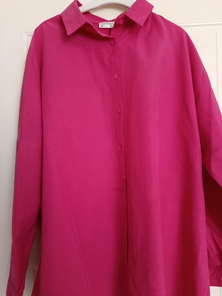 Pembe Kadın Gömlek - Görsel 2