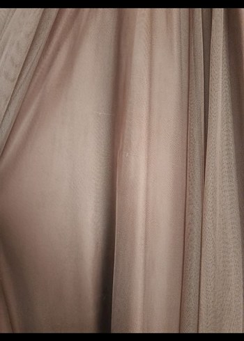 Kahverengi Kadın Abiye Elbise - Görsel 5