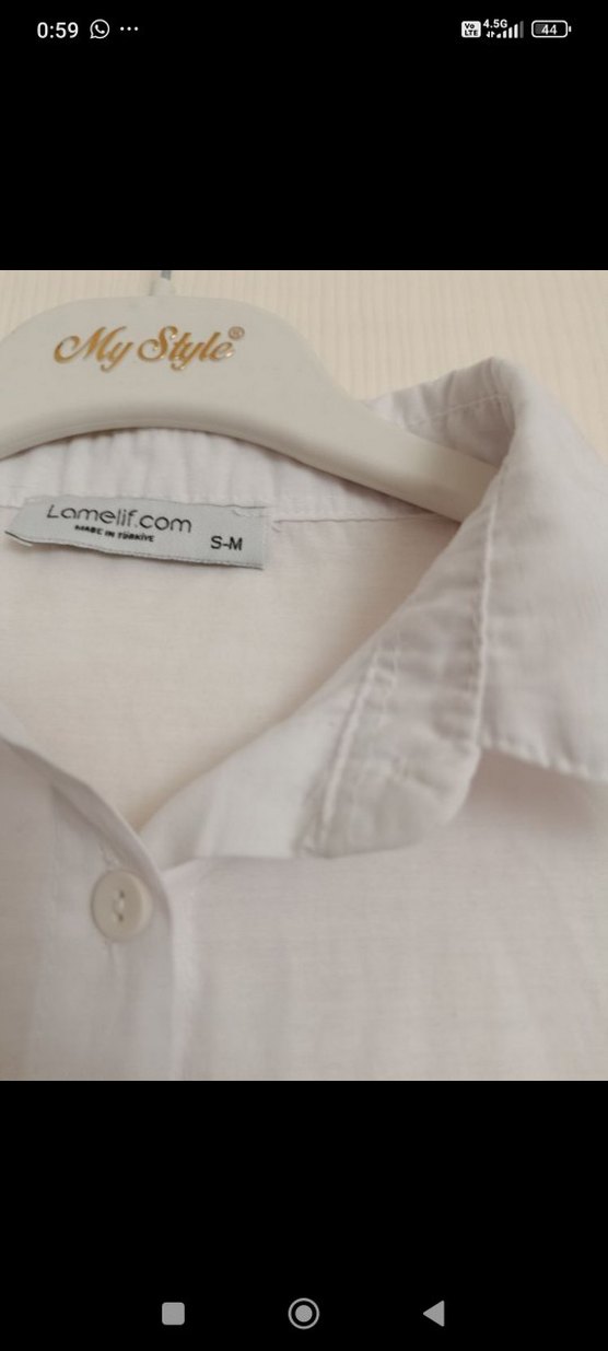 Kadın Beyaz Gömlek - Görsel 4