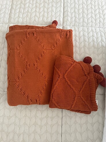 Tv battaniyesi ve kırlent kılıfı - Görsel 5