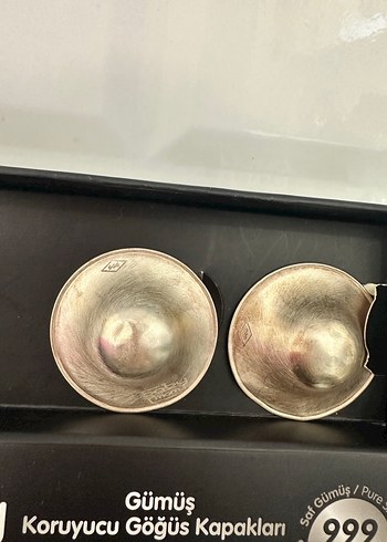 Gümüş Koruyucu Göğüs Kapakları 999 Ayar - Görsel 3
