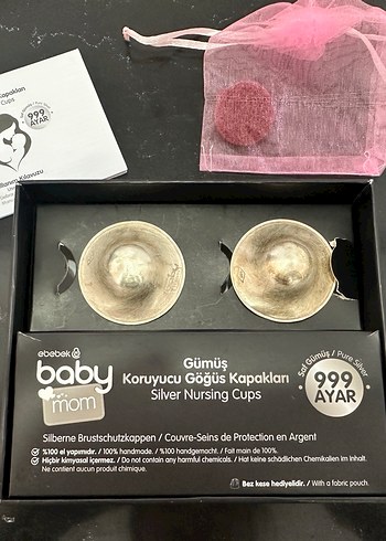 Gümüş Koruyucu Göğüs Kapakları 999 Ayar - Görsel 2