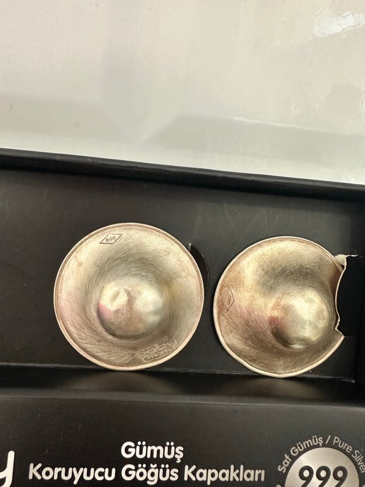 Gümüş Koruyucu Göğüs Kapakları 999 Ayar - Görsel 3