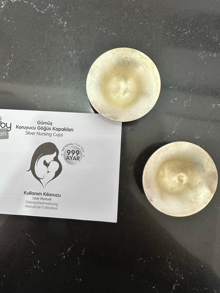 Gümüş Koruyucu Göğüs Kapakları 999 Ayar - Görsel 4