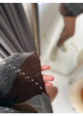 Bohem Gri Kahverengi Triko takım std beden - Görsel 2