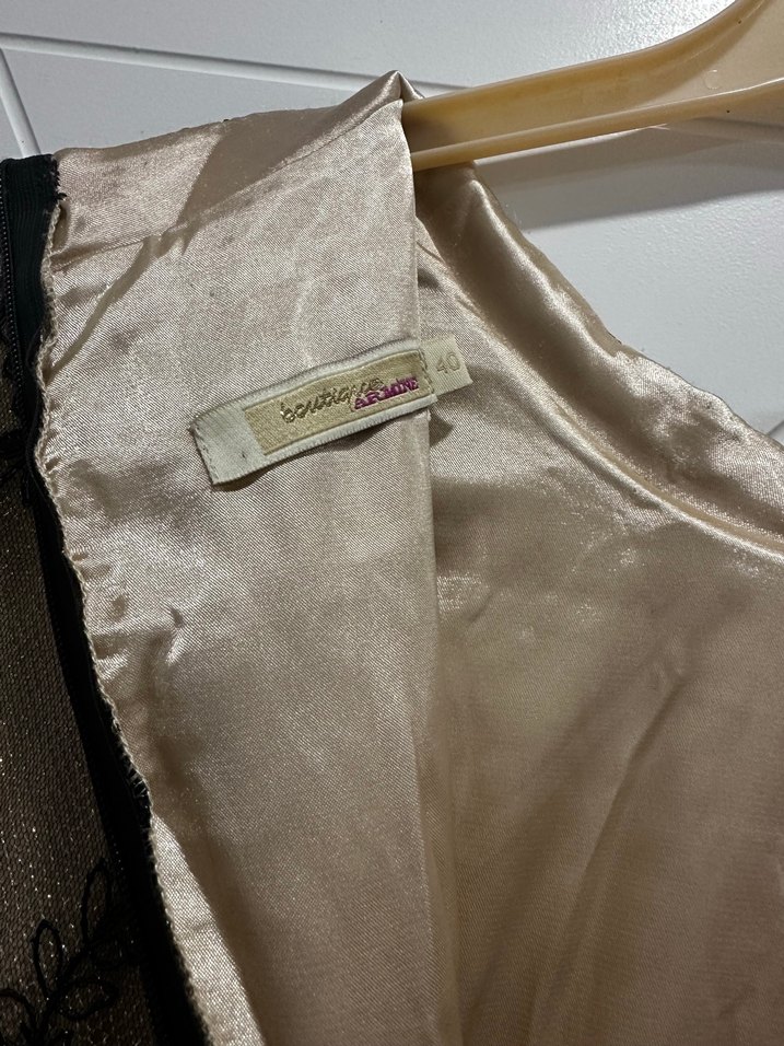 Dantel İşlemeli Uzun Siyah Gotik Elbise - Görsel 5