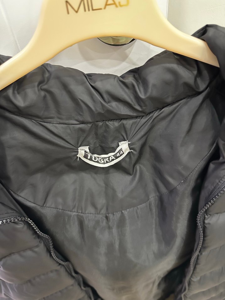 Kürk Detaylı Siyah Uzun Kadın Yelek - Görsel 4