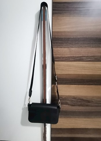 Siyah mini bayan çanta - Görsel 3