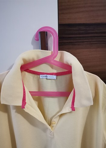 Lcw sarı polo yaka tşört - Görsel 3