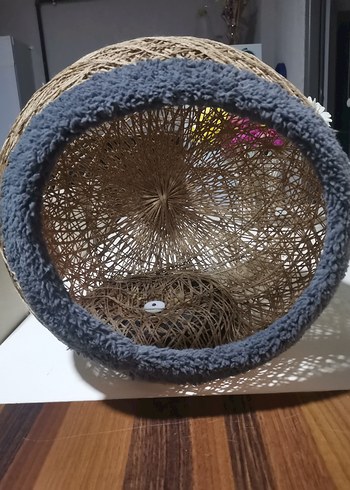 İp hasır örgü Kedi evi - Görsel 6