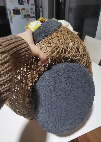 İp hasır örgü Kedi evi - Görsel 5