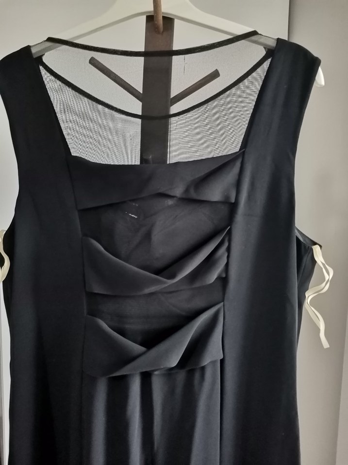 Drapeli Yılan Desenli Uzun Abiye Elbise - Görsel 3