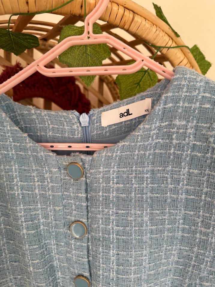 Düğmeli Gri Midi Kadın Triko Elbise - Görsel 5