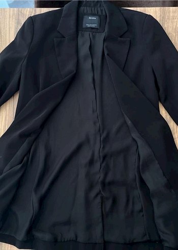 Siyah Düğmeli Kadın Blazer Ceket - Görsel 5